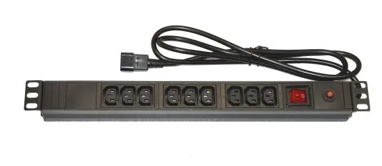 Multipresa 9 Prese Femmina Iec C13 Per Armadi Rack 19. - immagine 1