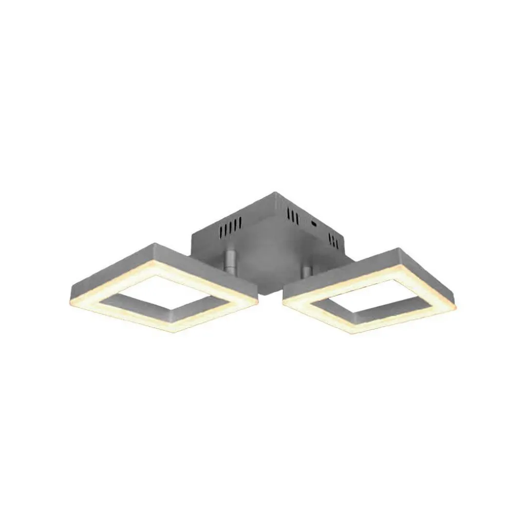 V-TAC Lampadario LED con 2 Cornici 14W in Metallo Colore Grigio 3000? - immagine 1