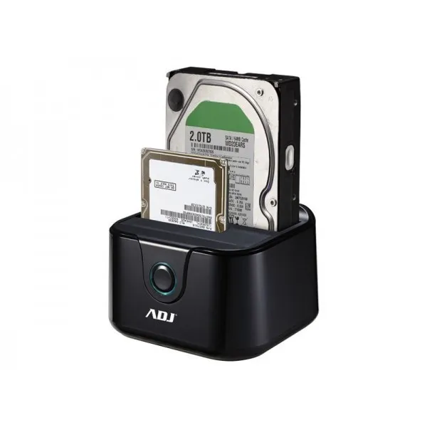 Docking Station Hdd2.5/3.5 Max8Tbbk Double Clonazione Usb 3.0 Sata Adj - immagine 1