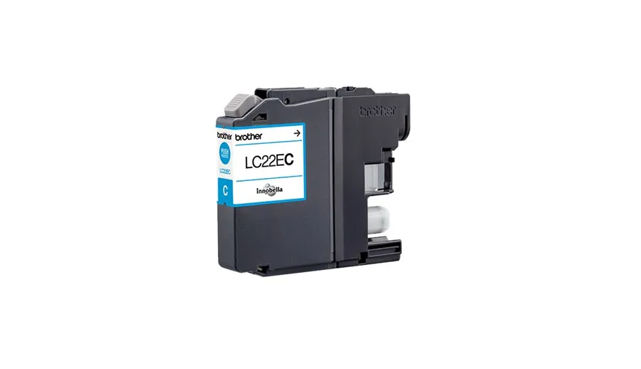 ORIGINALE Brother Cartuccia d'inchiostro ciano LC22EC LC-22E 1200 pagine 118ml - immagine 1