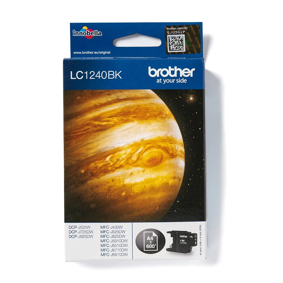 ORIGINALE Brother Cartuccia d'inchiostro nero LC1240BK LC-1240 600 pagine - immagine 1