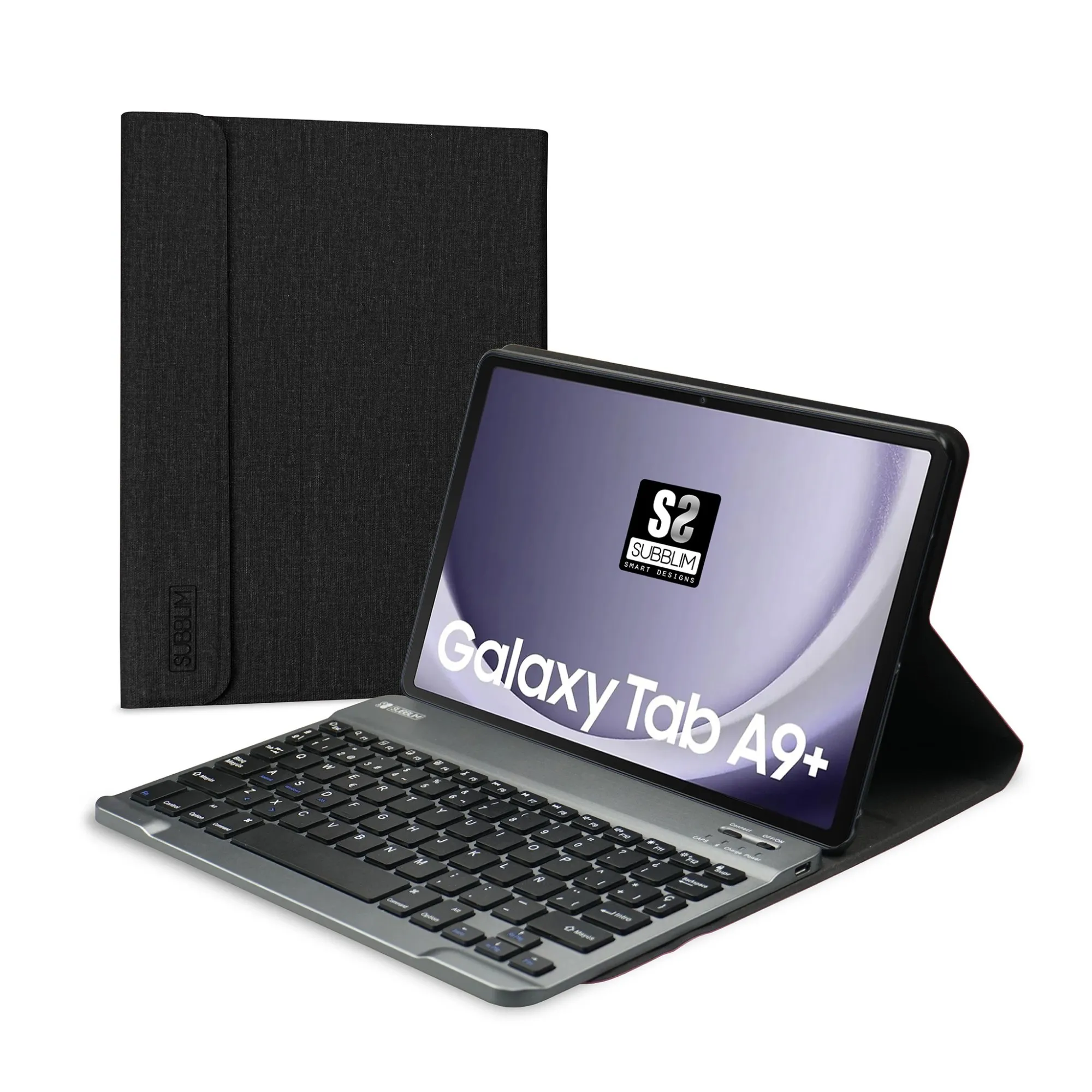 SUBBLIM SUBKT3-BTS060 tastiera per dispositivo mobile QWERTY Spagnolo Bluetooth Nero - immagine 1