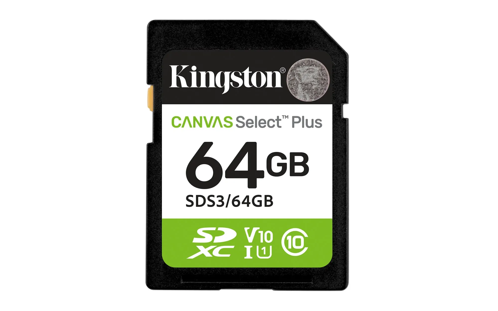 Kingston Technology 64GB SDXC Canvas Select Plus Gen3 100MB/s C10 UHS-I U1 V10 - immagine 1