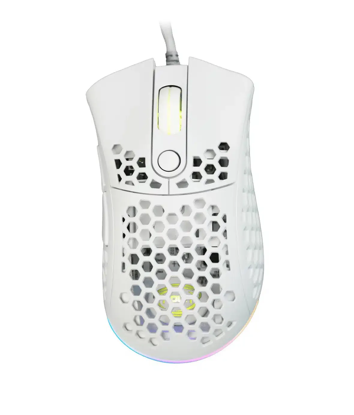 Mouse Usb Gaming Myst M80 White 5 Tasti 10000Dpi Illuminaz Rainbow - immagine 1