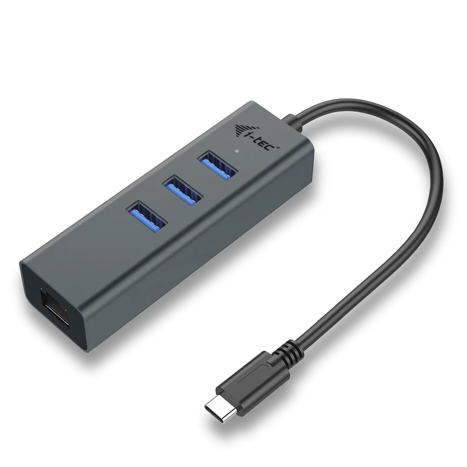 I-Tec Cavo Usb-C Metal Hub 3 Port+Gigabit Ethernet Adapter - immagine 1