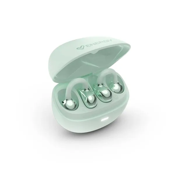 Cuffie Energy Systems StreetPods Open Sound - True Wireless Stereo - Bluetooth 6.0 - Fino a 20 ore di autonomia - Microfono e assistente vocale integrati - Design ergonomico degli auricolari - Verde - immagine 1