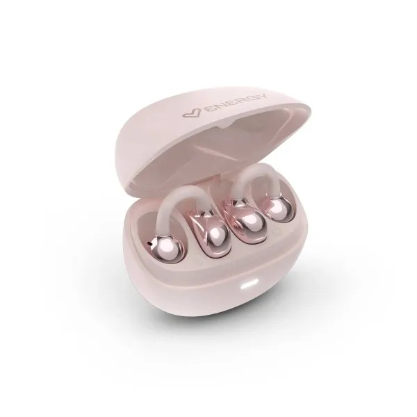 Cuffie Energy Systems StreetPods Open Sound - True Wireless Stereo - Bluetooth 6.0 - Fino a 20 ore di autonomia - Microfono e assistente vocale integrati - Design ergonomico degli auricolari - Rosa - immagine 1