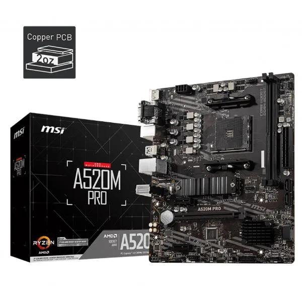 Msi Mainboard A520M Pro 911-7D14-016 - immagine 1