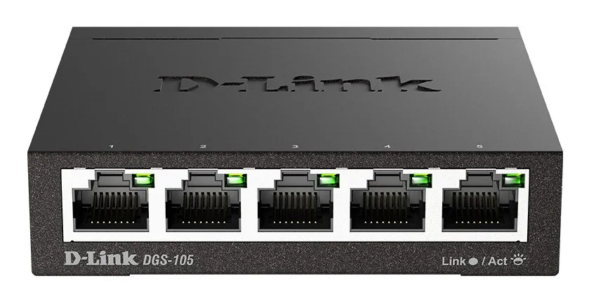 D-Link Switch 5 Porte Gigabit Case Metallico - immagine 1