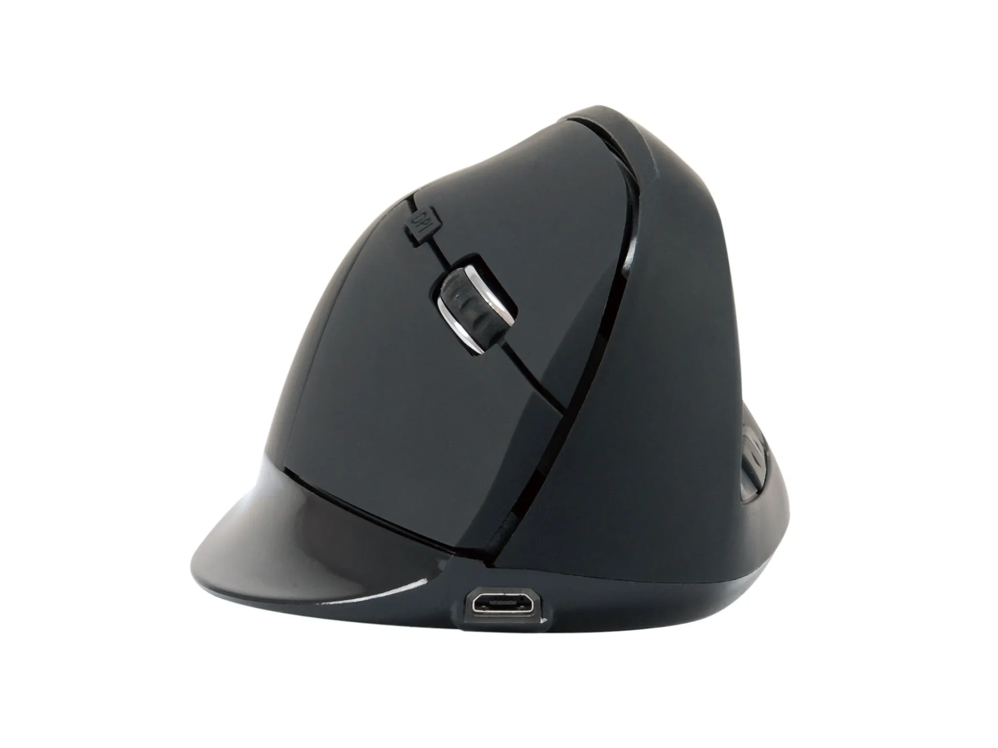 Mouse Ottico Wireless Ergonomic Bk 6 Tasti Ricaricabile Dpi Switch - immagine 1