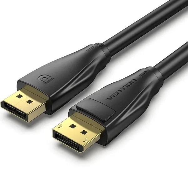 Cavo Vention DisplayPort 1.4 8K - Lunghezza 10 m - Rivestimento in PVC - Connettori placcati in oro - Nero - immagine 1