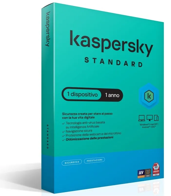 Kaspersky Standard 1Dev 1Y Superslim Box - immagine 1