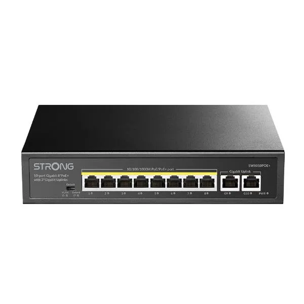 Strong Switch POE 8 Porte Gigabit SW8010POE+ - immagine 1