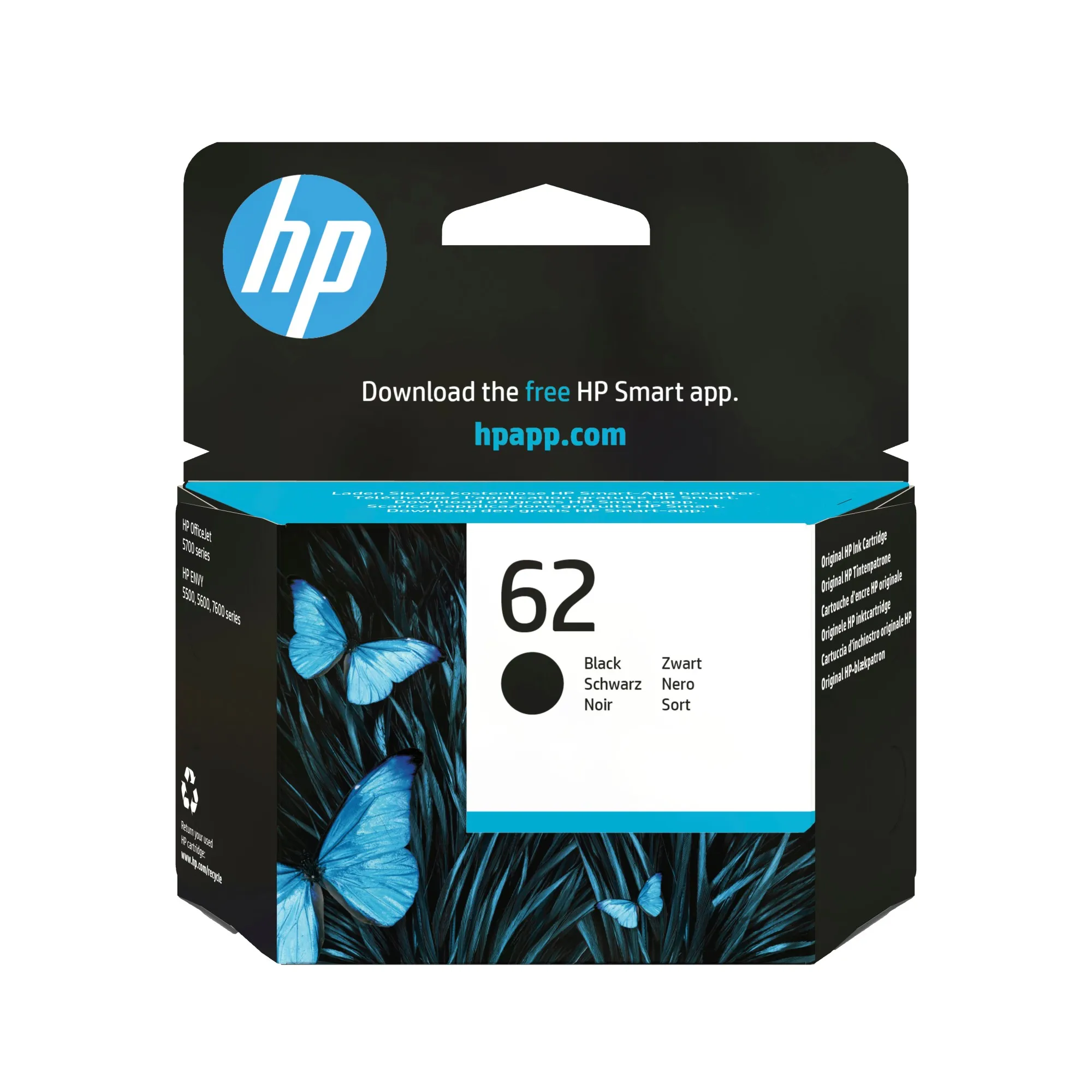 ORIGINALE HP Cartuccia d'inchiostro nero C2P04AE 62 200 pagine - immagine 1