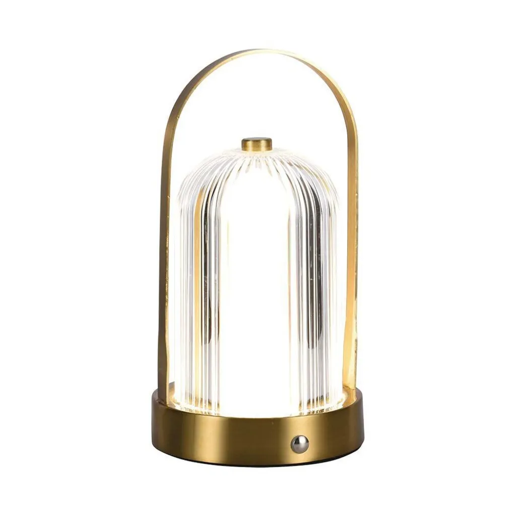 V-TAC Lampada LED da Tavolo 1W 120*190 Colore Oro francese Ricaricabile con USB C Touch Dimmerabile 3in1 - immagine 1