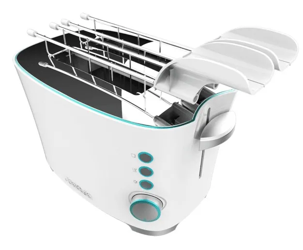 Cecotec Toast&Taste Double W 7 2 fetta/e 650 W Bianco - immagine 1