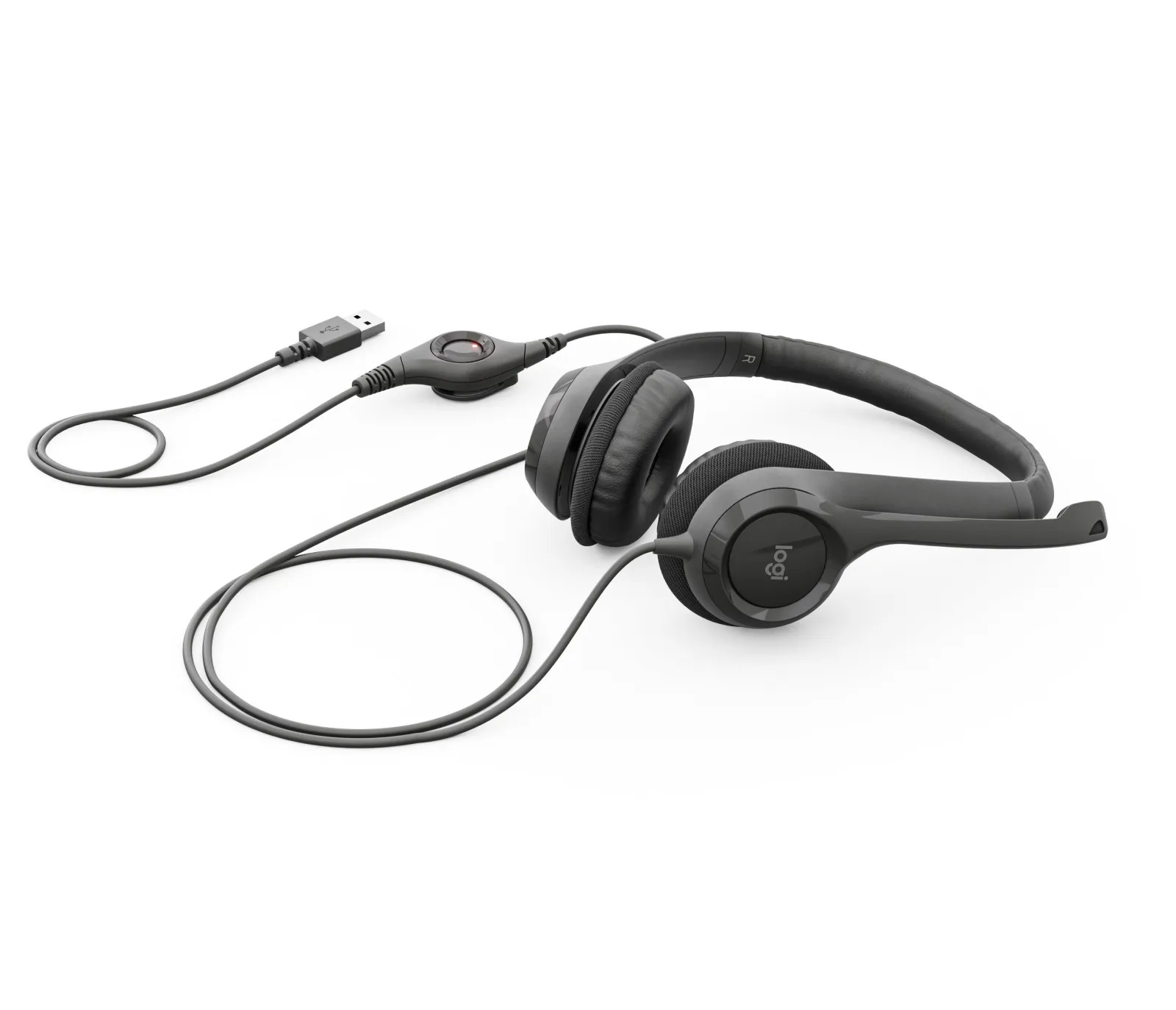 Cuffia Con Microfono Usb H390 Headset - immagine 1
