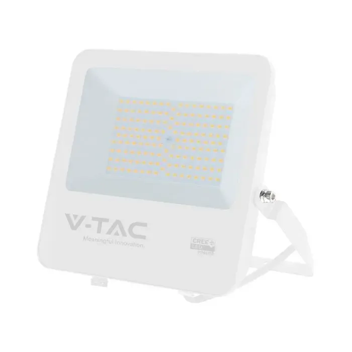 V-TAC Faro Slim LED SMD Chip CREE 100W 135LM/W Cavo 1m Bianco 4000K IP65 - immagine 1