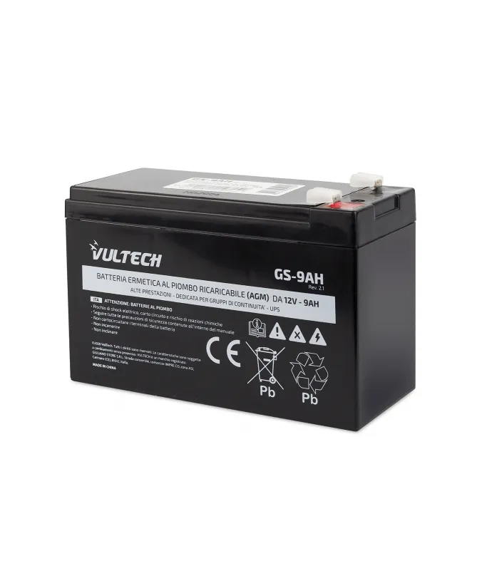 Vultech Batteria Ermetica Al Piombo Per Ups 12V 9A - immagine 1