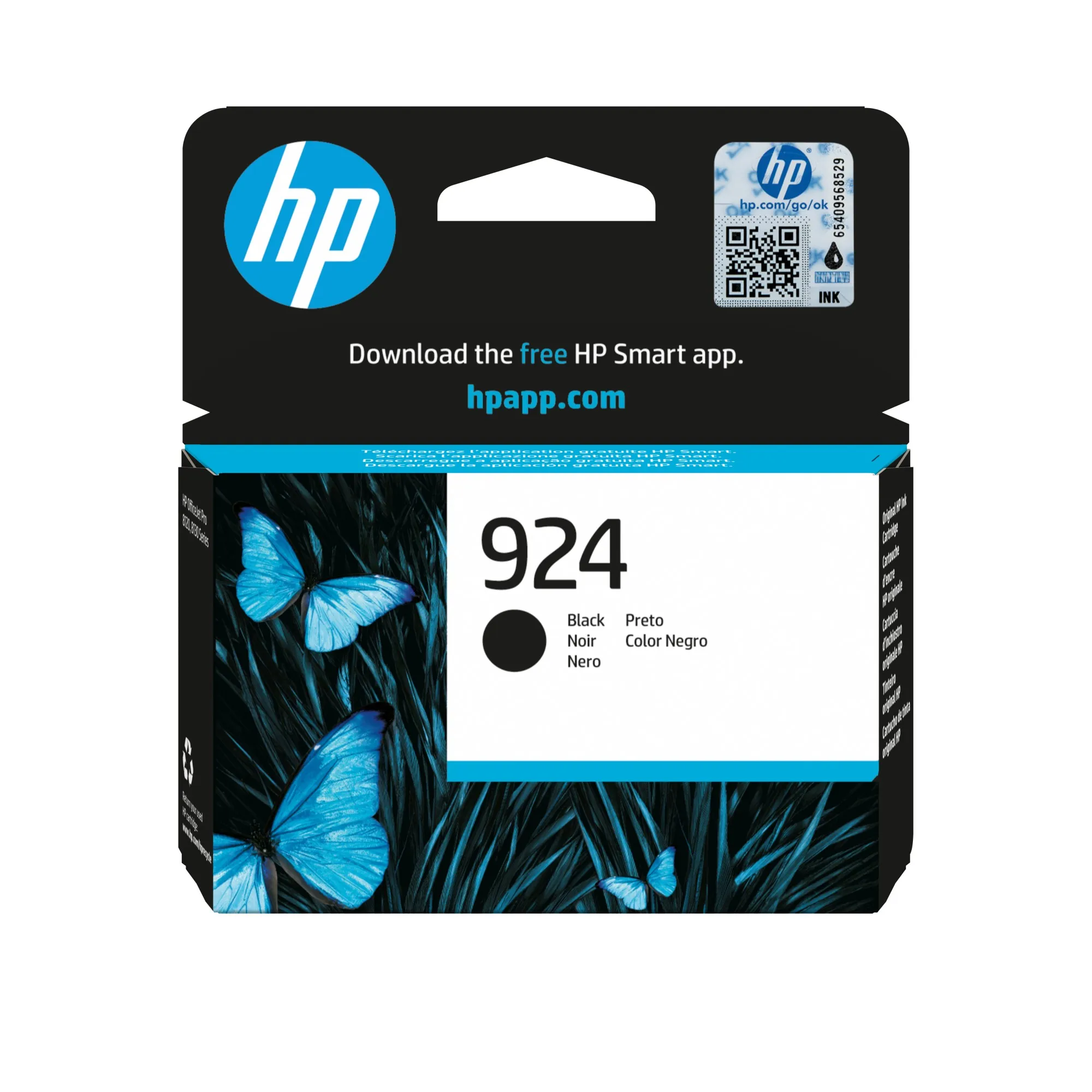 ORIGINALE HP Cartuccia d'inchiostro nero 4K0U6NE 924 500 pagine Cartuccia di inchiostro nero originale HP 924 - immagine 1