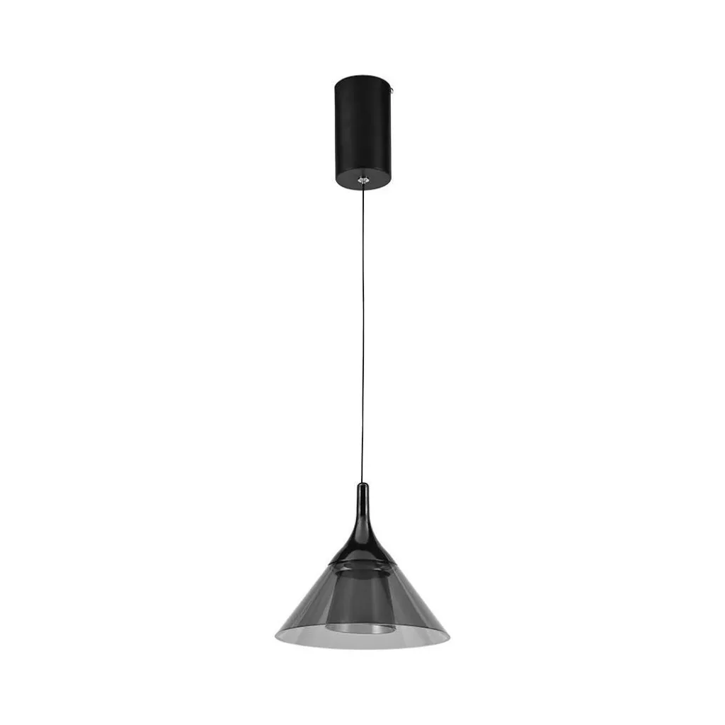 V-TAC Lampadario LED a Campana 9W 19.5*17.5*100Cm Colore Nero 3000K - immagine 1