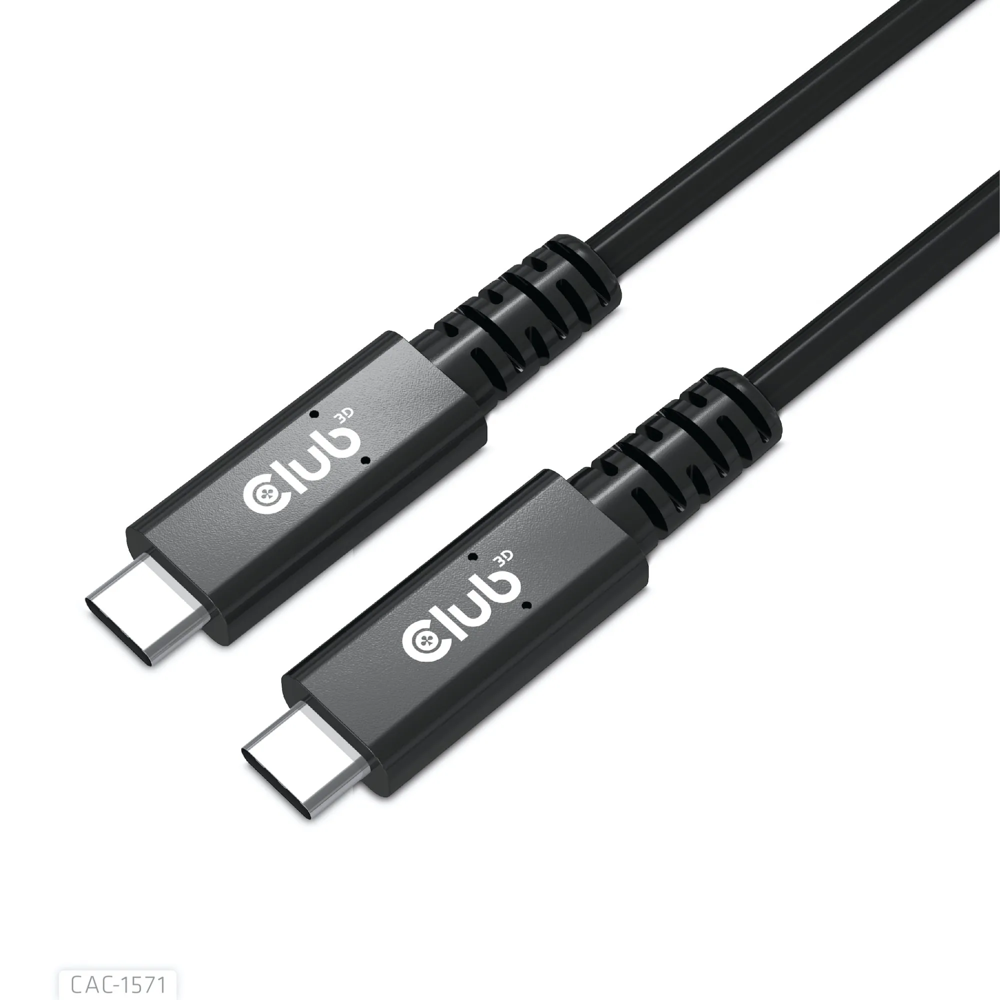 Club3D Usb4 Type C Gen 3X2 Bi Directional Cable 40Gbps 8K60Hz 100W Powerdelivery M/M - immagine 1