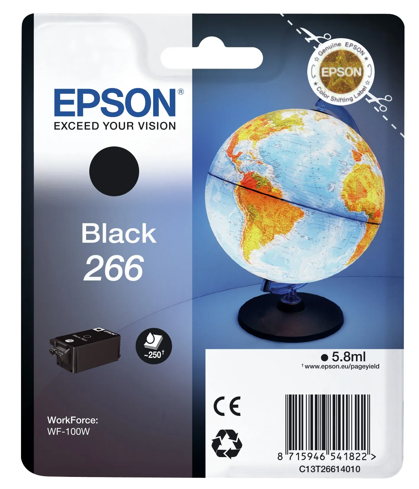 Epson Globe inchiostro nero 266 - immagine 1