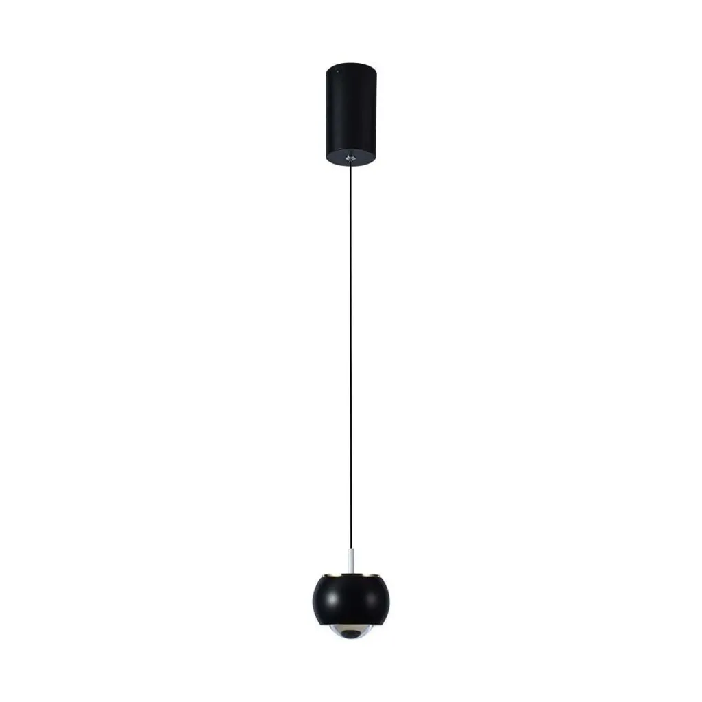 V-TAC Lampadario LED a Sospensione 9W Colore Nero 10*10*100cm 3000K - immagine 1