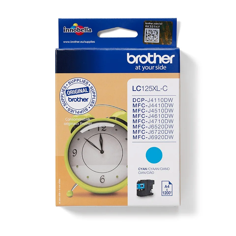 Originale Brother LC125XL Cyan Cartucho de Tinta Original - LC125XLCBP - immagine 1