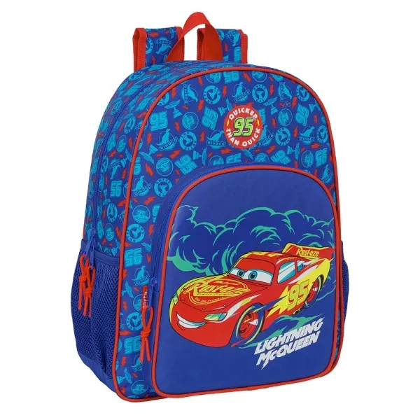 Zaino Safta Cars adattabile al trolley - Portabottiglie - Doppia cerniera - Spallacci imbottiti - Maniglia superiore - 19 litri - 330x140x420 mm - Blu - immagine 1