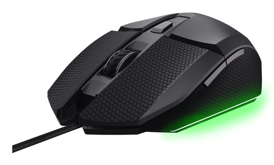 Trust Mouse Gaming Illuminato Cablato 10.000Dpi - 10.000Hz Polling - Gxt121 Felox+ Nero - immagine 1