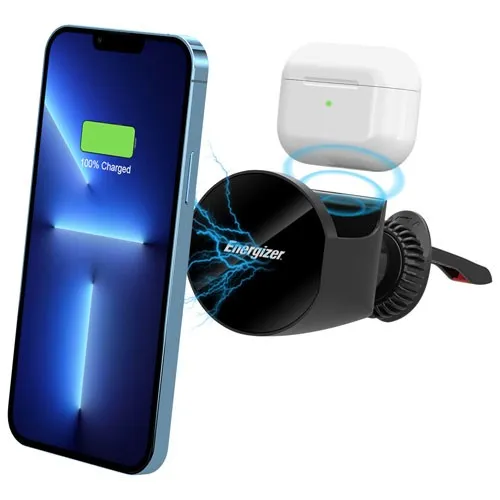 Energizer Charger Auto Wireless 15 W Rapido Ventosa Con Powerbank 10K - immagine 1