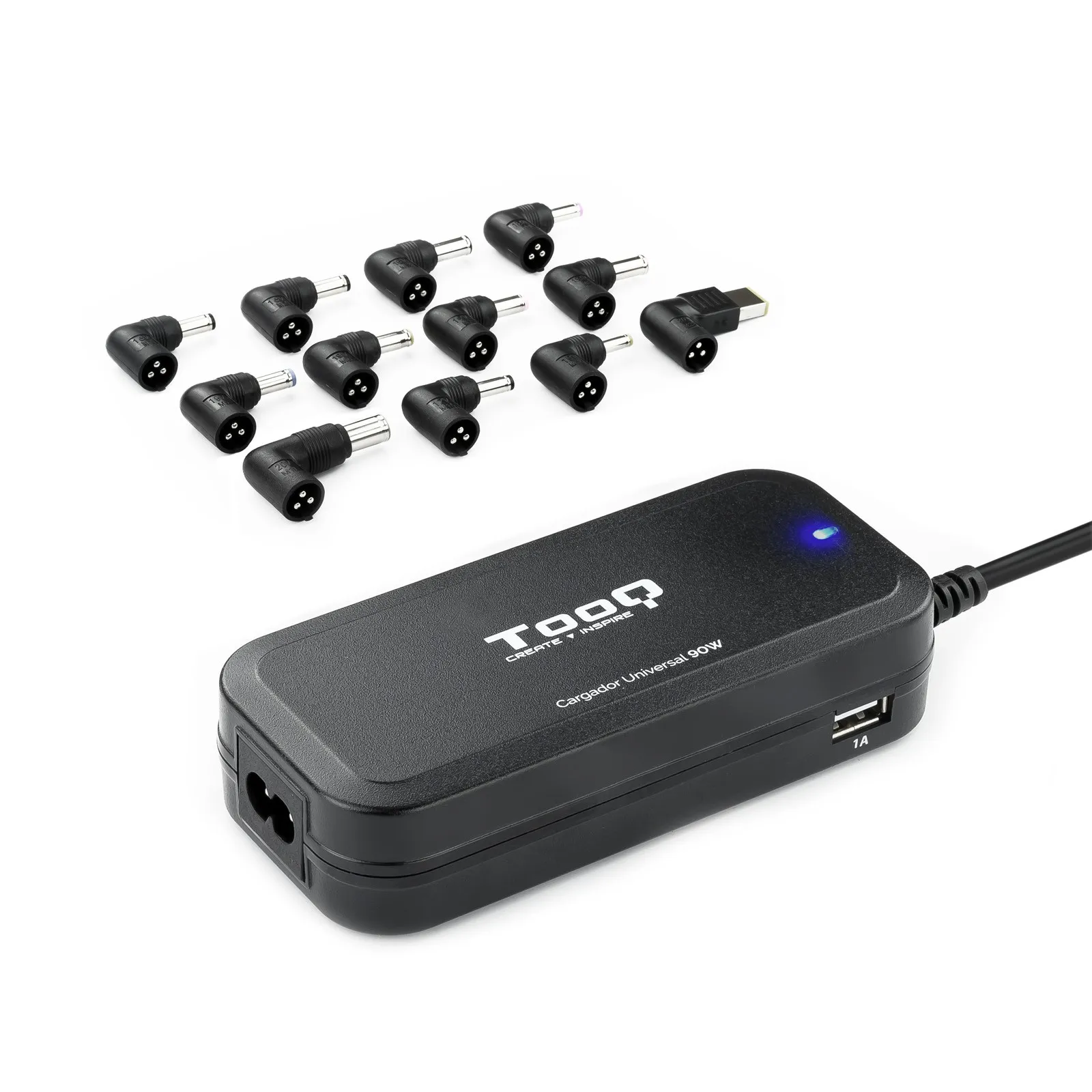 TooQ TQLC-90BS02AT adattatore e invertitore Interno 90 W Nero - immagine 1