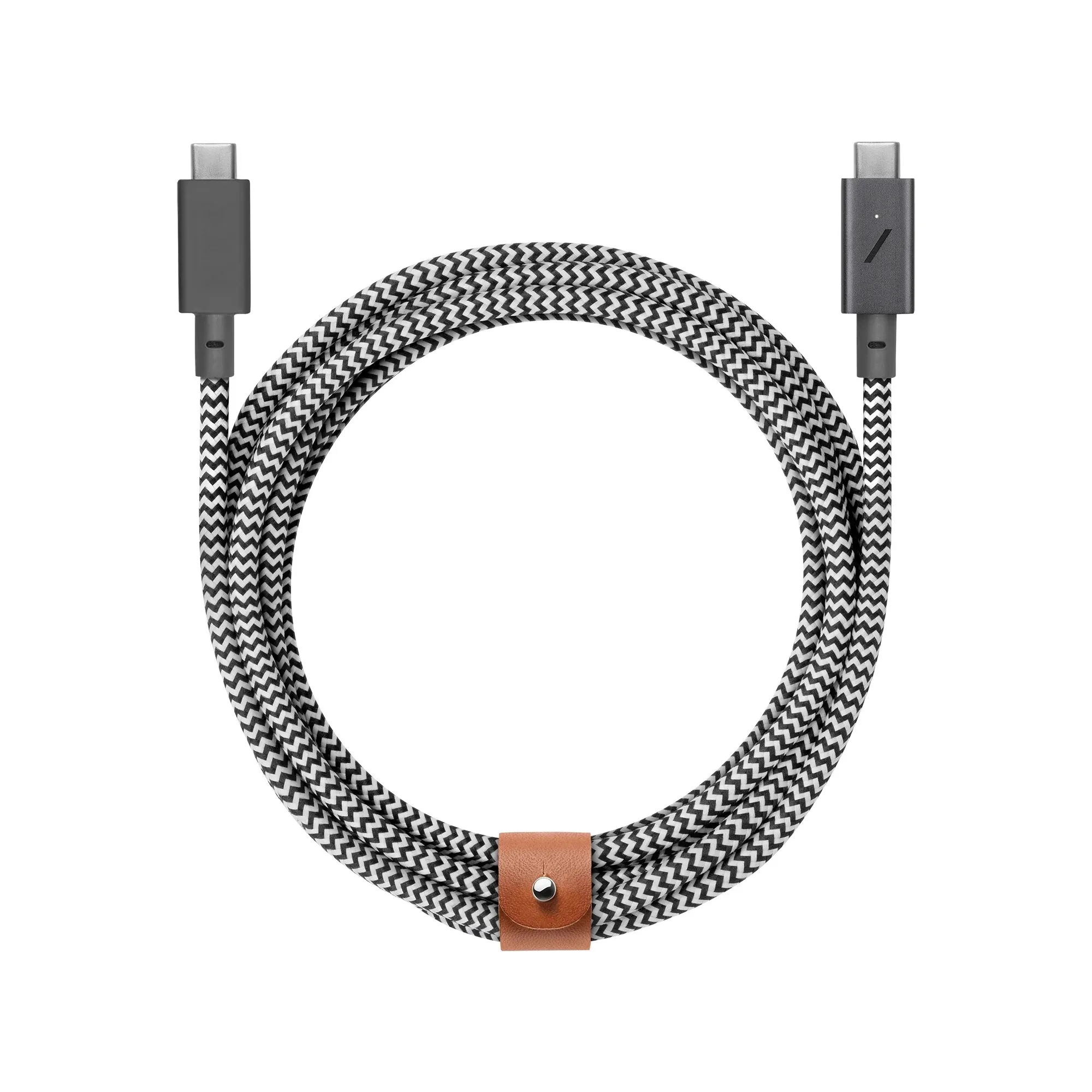 Cavo Belt Pro Con Fibbia 2.4M-240W Usb-C/Usb-C- Zebra - immagine 1