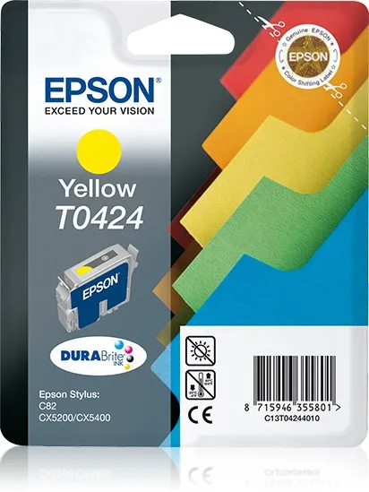 ORIGINALE Epson Cartuccia d'inchiostro giallo C13T04244010 T0424 16ml - immagine 1