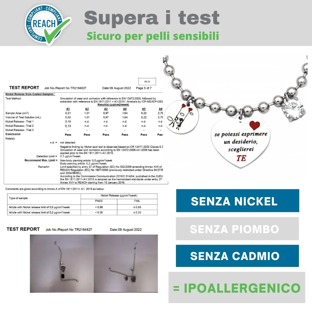 dalcuore Bracciale Fidanzata, Ipoallergenico, Idee Regalo Donna Compleanno Braccialetto Ragazza Frasi Speciali per Moglie compagna Confezione da regalare Amore con dedica - immagine 3