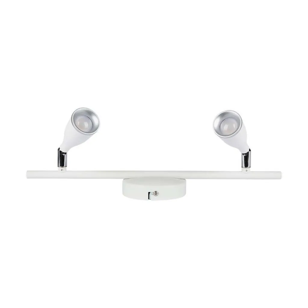 V-TAC Faretto LED da Muro Doppio 9W con Testa Orientabile Colore Bianco 3000K IP20 - immagine 1