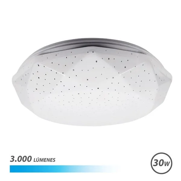 Lampada da Soffitto Serie Elbat Neptuno LED 30W 3000lm - 6500K Luce Fredda - Diametro 28cm - immagine 1