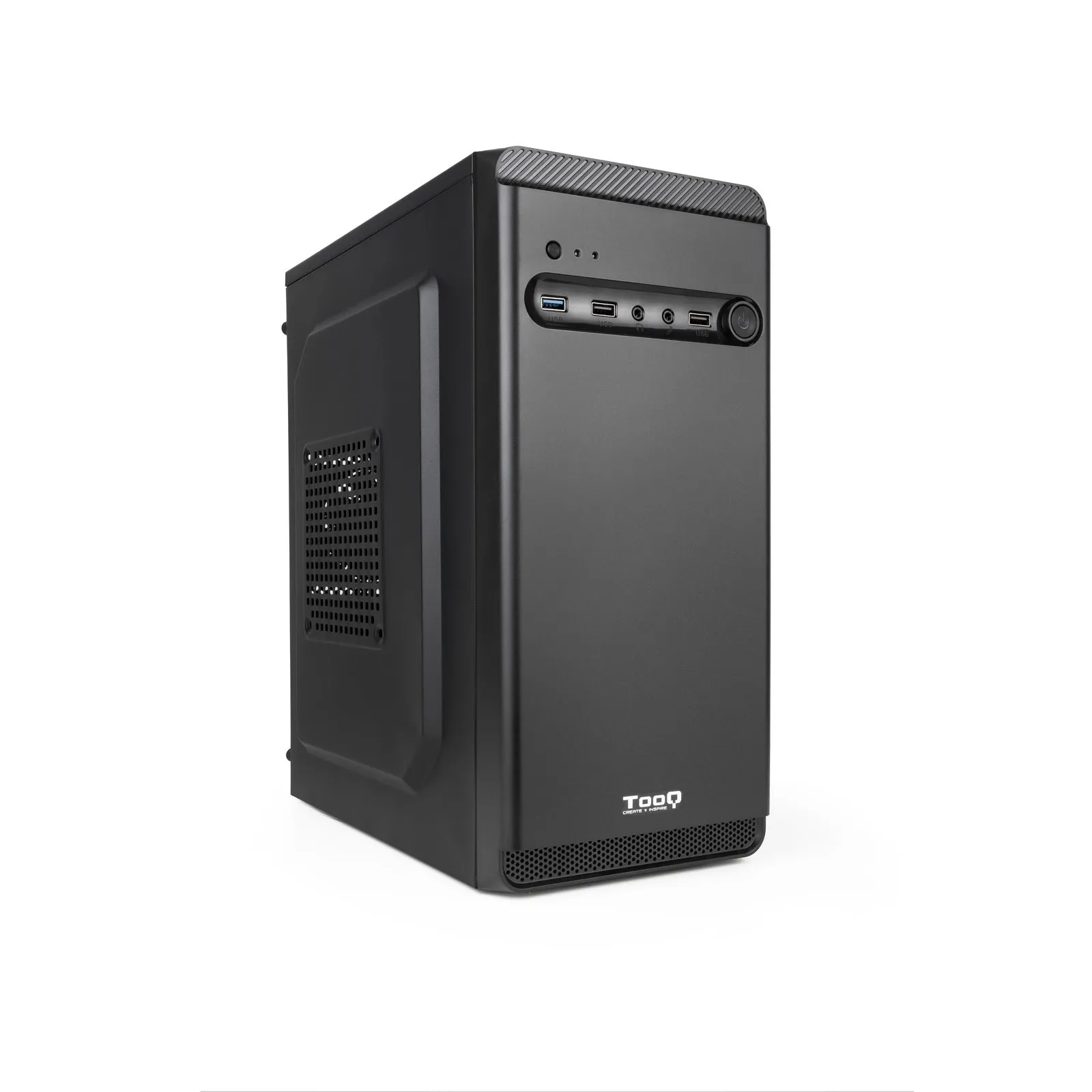 TooQ TQC-4702U3C-B computer case Mini Tower Nero - immagine 1