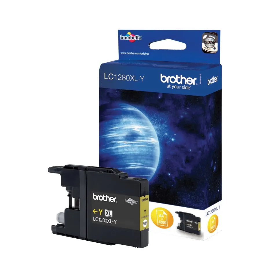 ORIGINALE Brother Cartuccia d'inchiostro giallo LC1280XLY LC-1280XL 1200 pagine - immagine 1