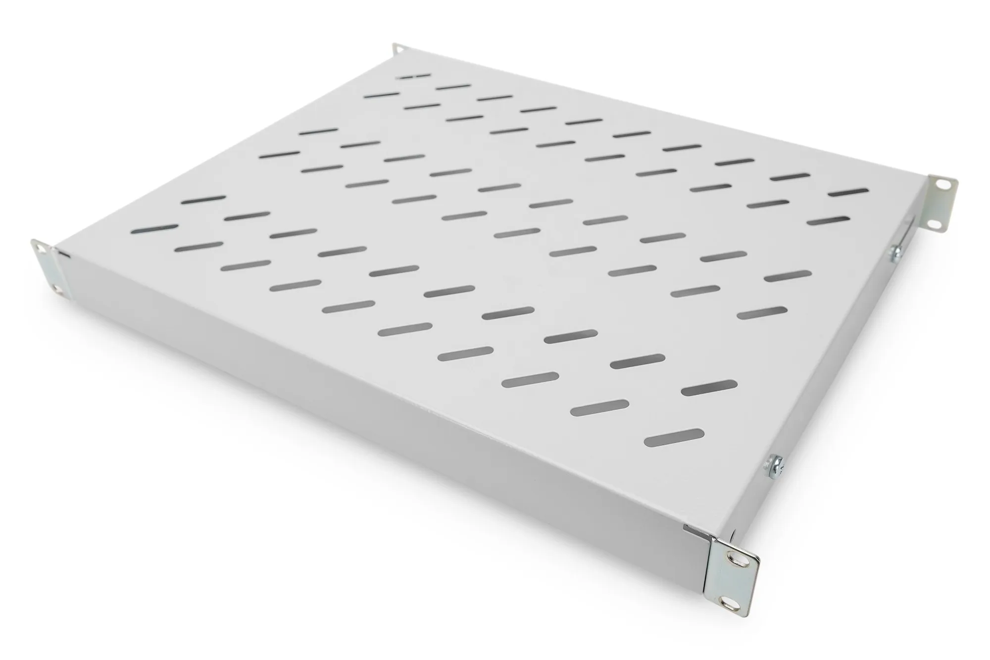 Ripiano Per Armadio Rack 19 Allungabile 350 Mm Con 4 Agganci Grigio - immagine 1