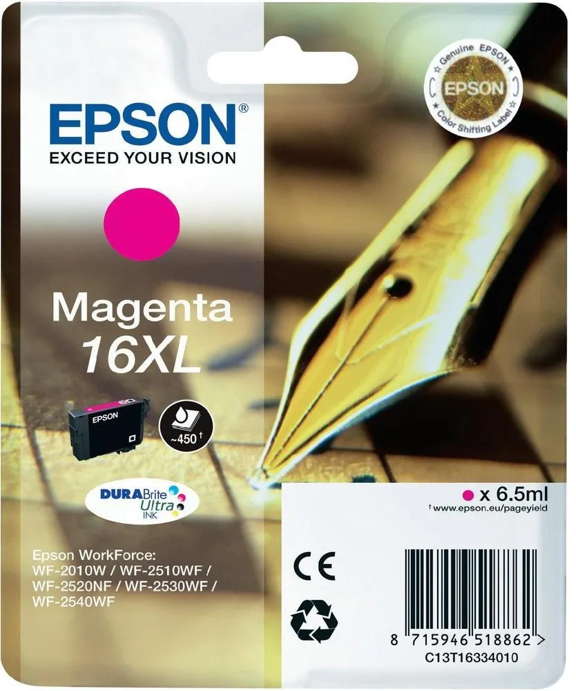 Epson Pen and crossword Cartuccia Penna e cruciverba Magenta Inchiostri DURABrite Ultra 16XL - immagine 1