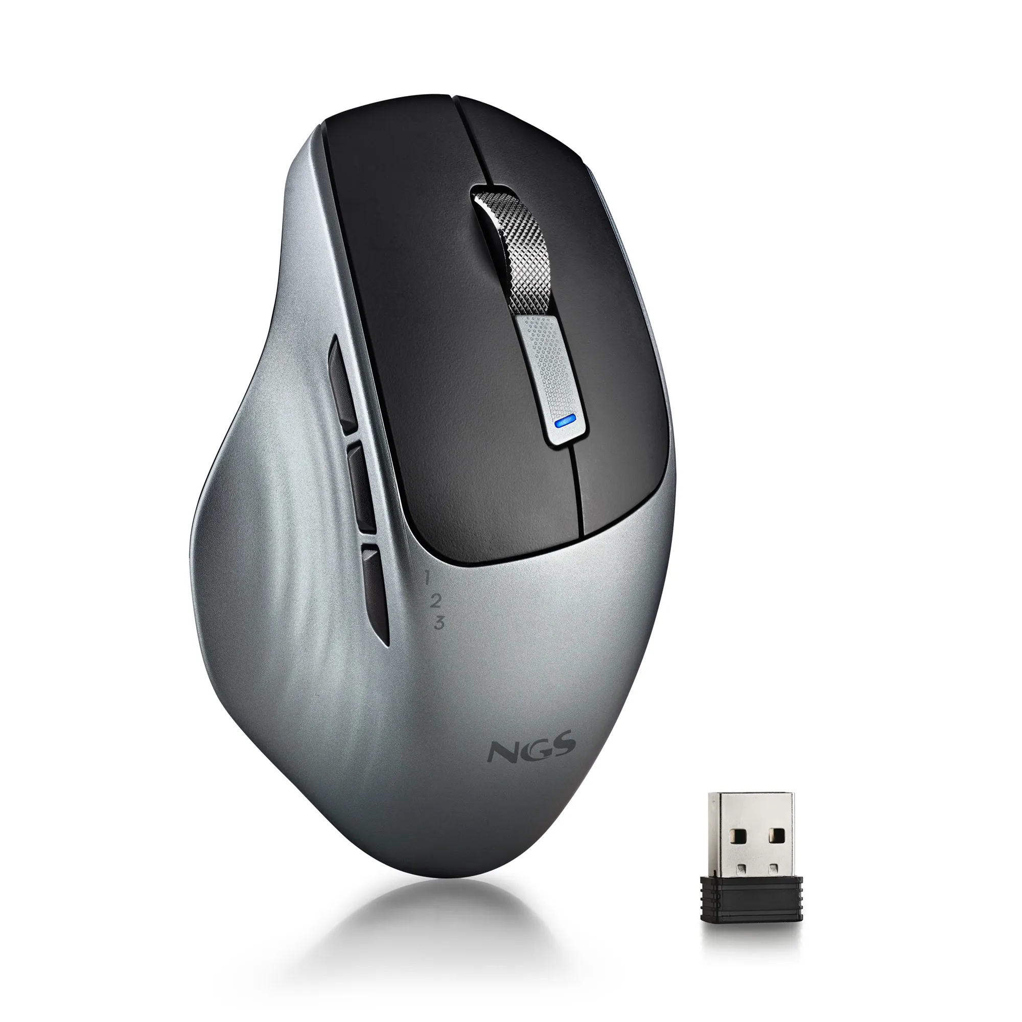 NGS LUSH-RB mouse Ufficio Mano destra RF Wireless Ottico 1600 DPI - immagine 1
