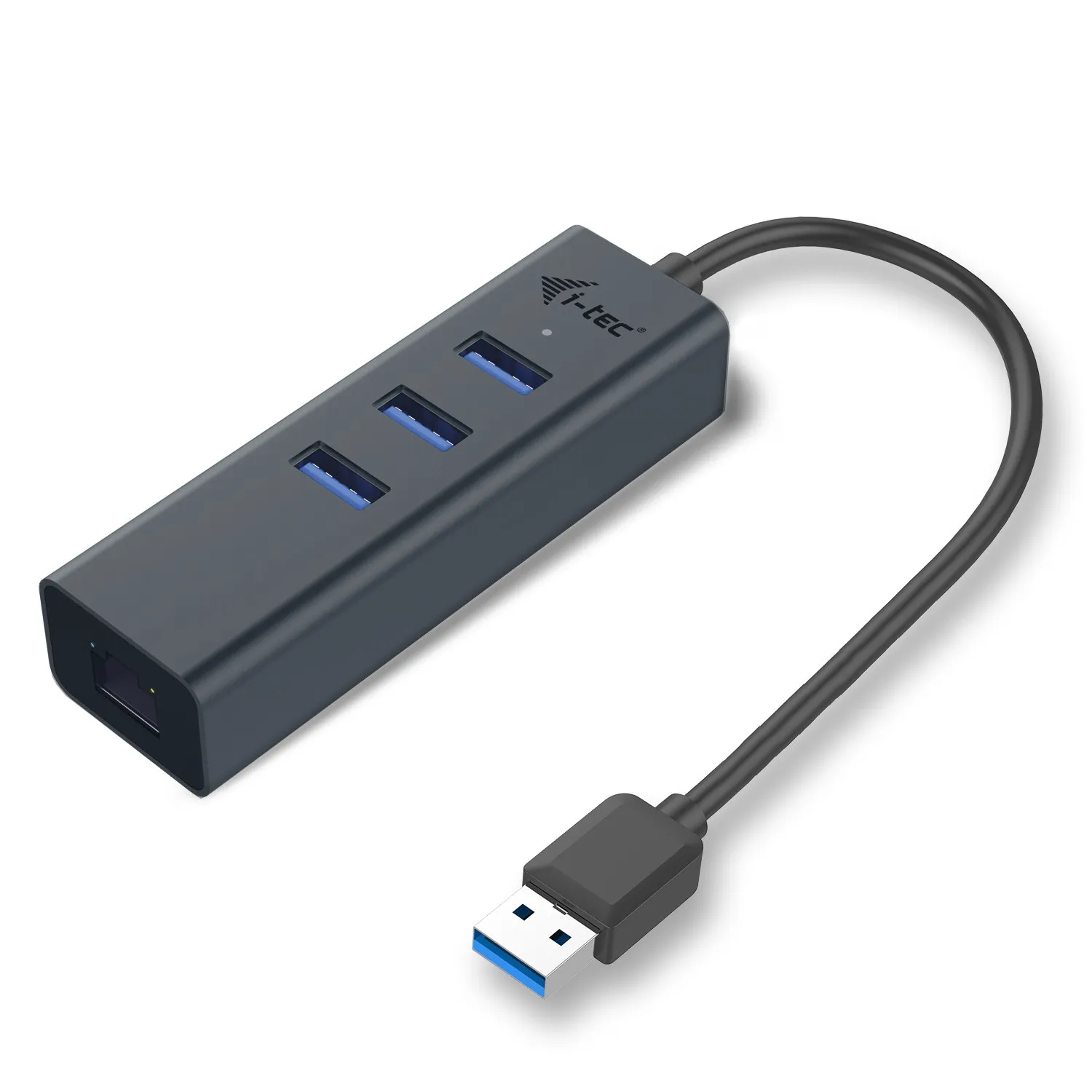I-Tec Hub Usb 3.0 3 Porte + Adattatore Gigabit Ethernet - immagine 1