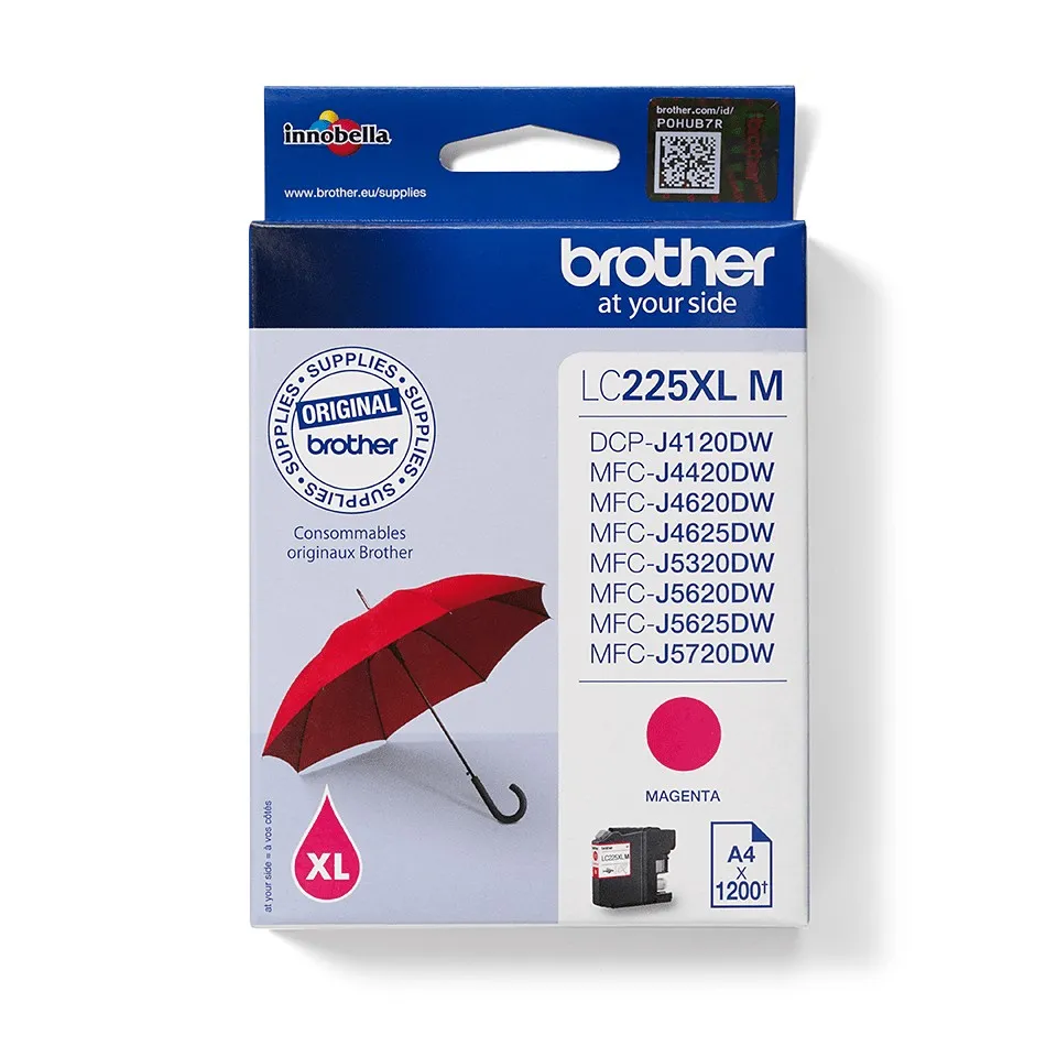 Originale Brother LC225XL cartuccia magenta - LC225XLMBP - immagine 1