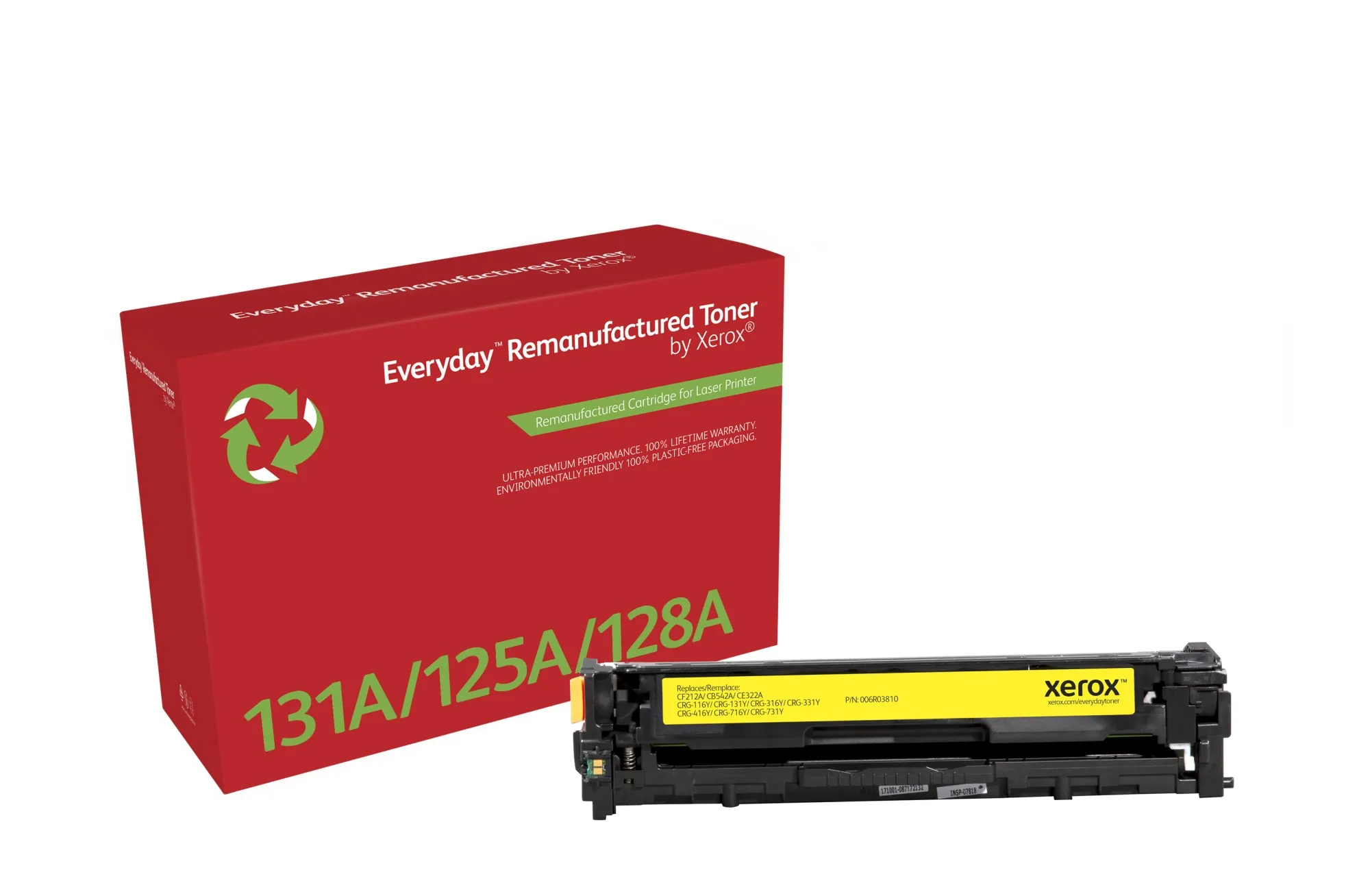 Compatibile Everyday Toner Giallo compatibile con HP 131A/125A/ 128A (CF212A/ CB542A/ CE322A/ CRG-116Y/ CRG-131Y) - immagine 1