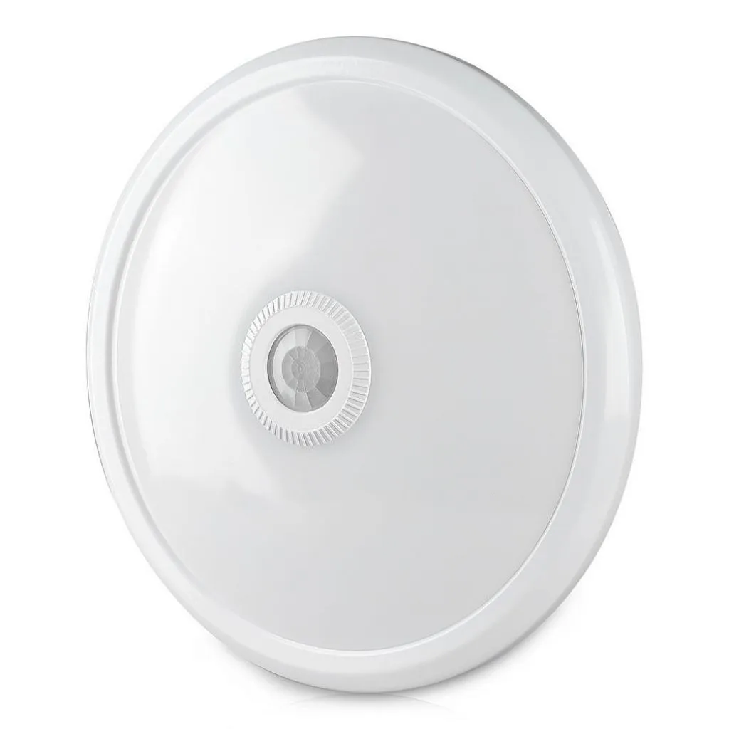 V-TAC PRO Plafoniera LED Chip Samsung Rotonda 12W con Sensore PIR Colore Bianco 6400K - immagine 1