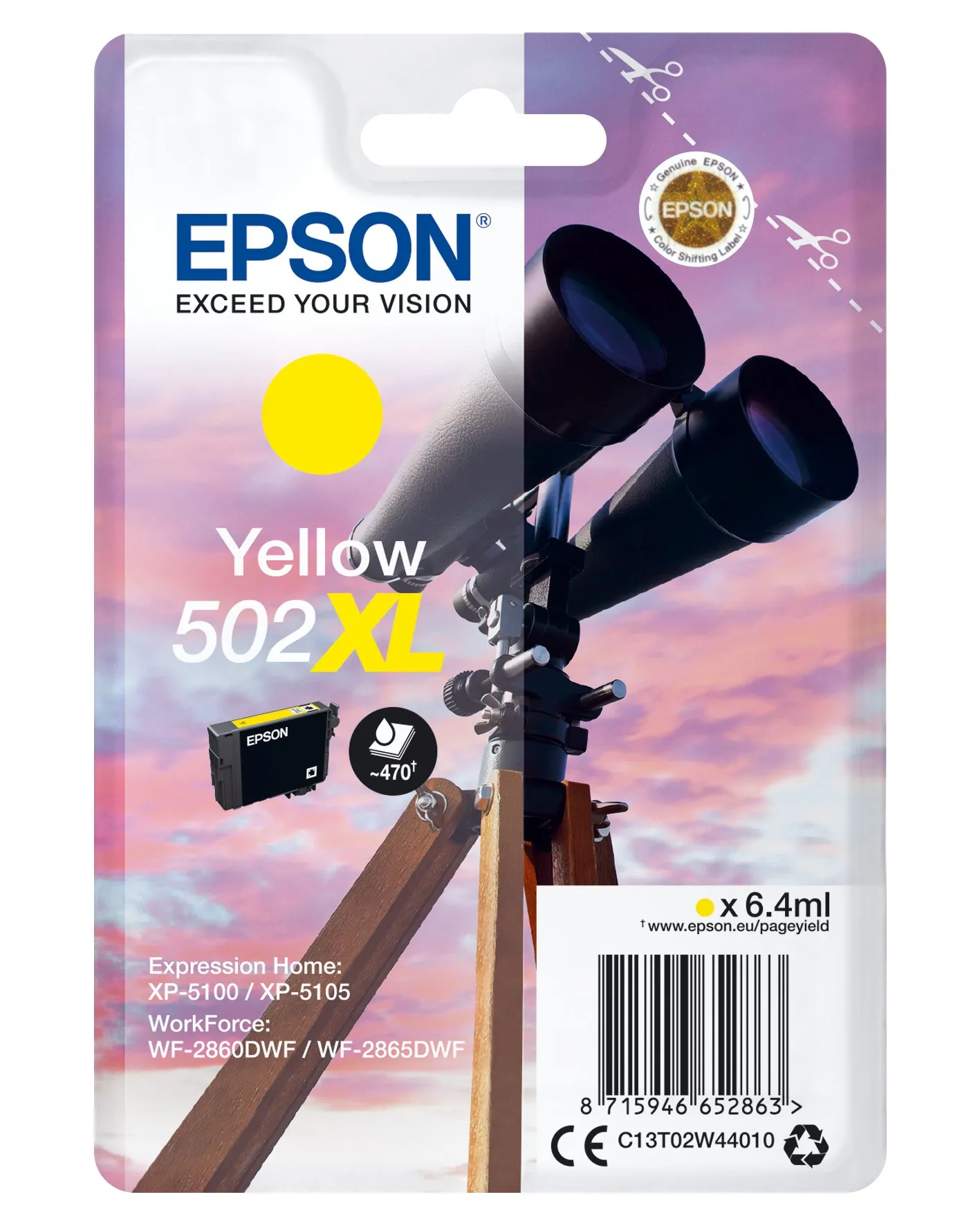 Epson Singlepack Yellow 502XL Ink - immagine 1