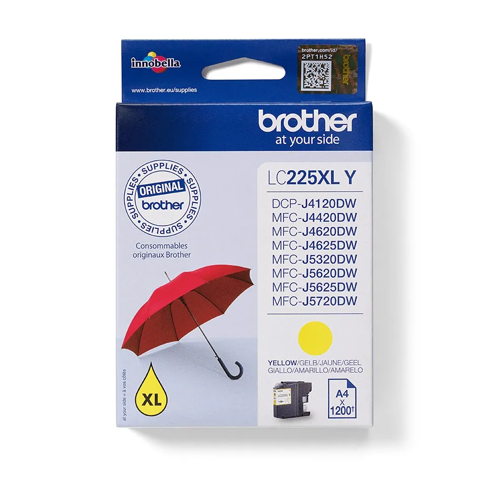 Brother Cart Ink Giallo Xl 1200 Pag Per Mfc-J4620Dw/J5320Dw/J5620Dw/J5720Dw - immagine 1