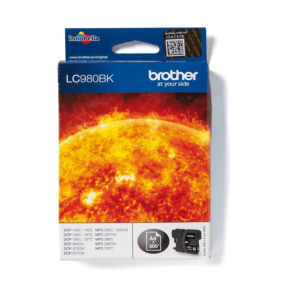 Originale Brother LC980 nero Cartucho de Tinta Original - LC980BK - immagine 1